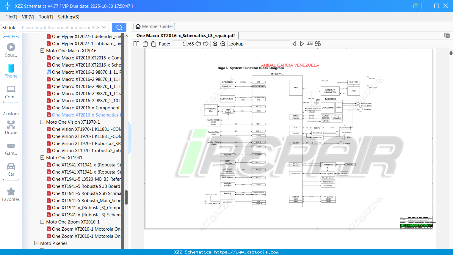 Motorola One Macro XT2016-x_Schematics_L3_repair